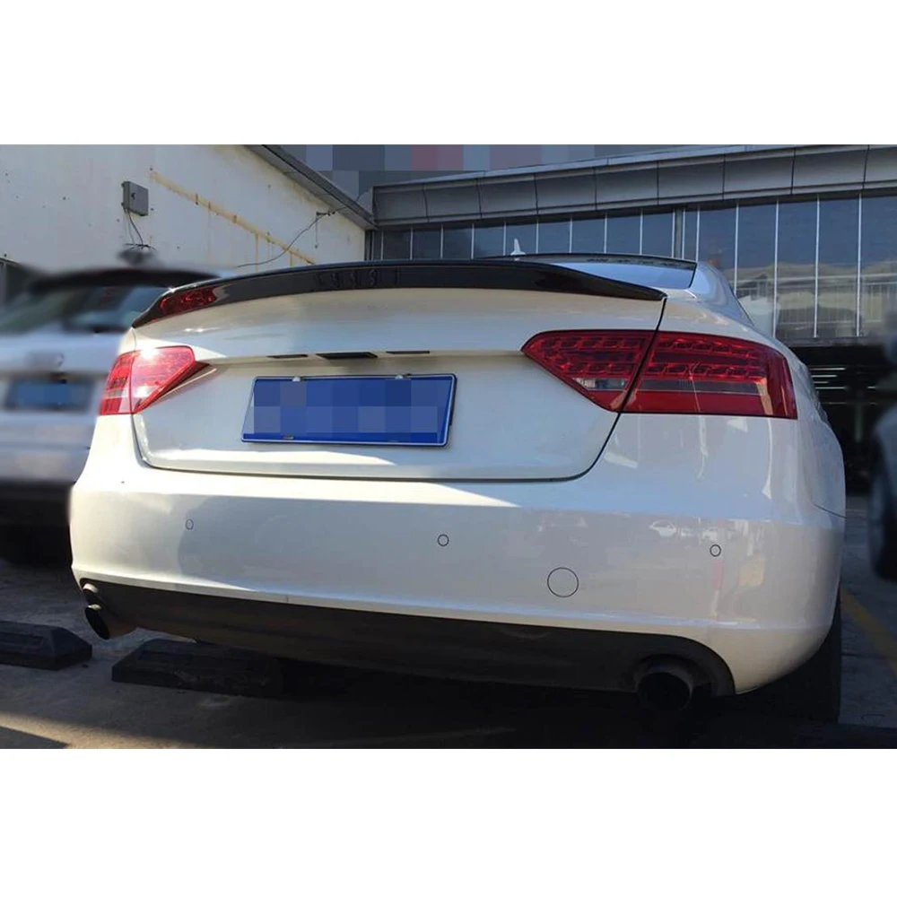 Задний спойлер загрузки губы крыло для Audi A5 Quatto Sportback 4 двери 2009- багажник спойлер из углеродного волокна/FRP Неокрашенный