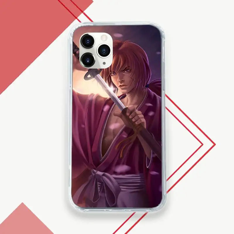 

Rurouni Kenshin Newly Phone Case Transparent for iPhone 11 12 mini pro XS MAX 8 7 6 6S Plus X 5S SE 2020 XR