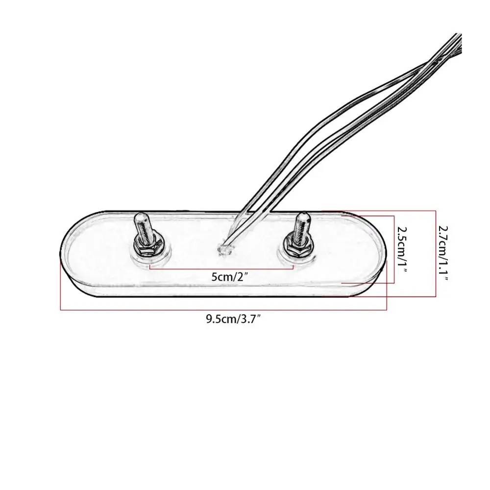 Прямоугольные светодиодные отражатели стоп сигнала для универсального