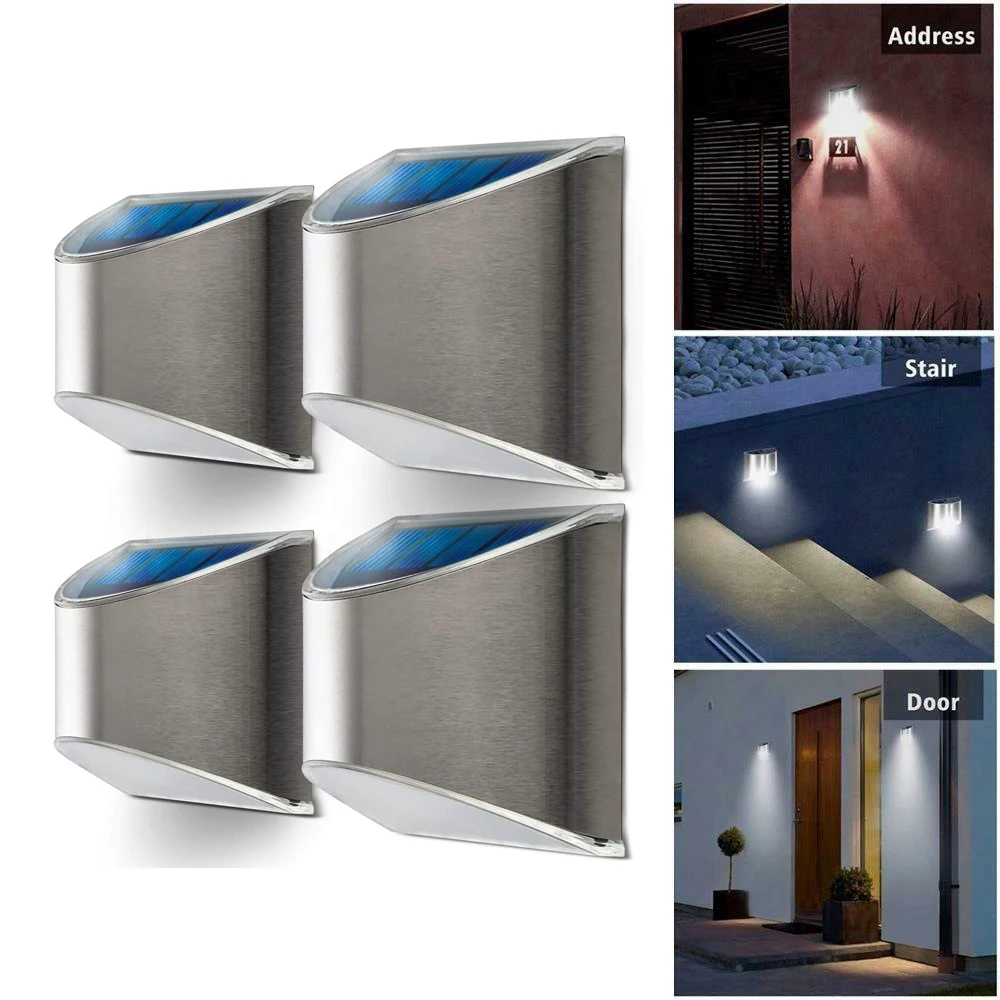 Уличное настенное бра на солнечной батарее водонепроницаемый беспроводной