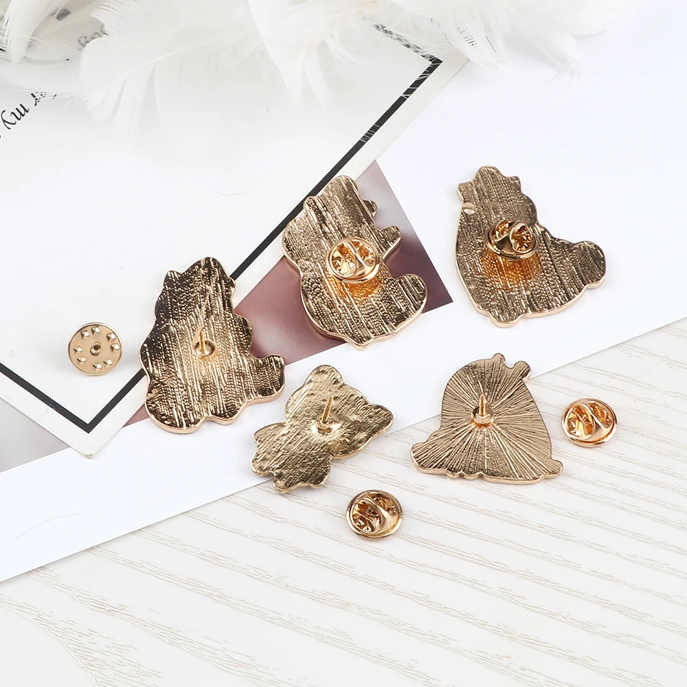 Броши с эмалью в виде мультяшных забавных животных значок на заказ для женщин