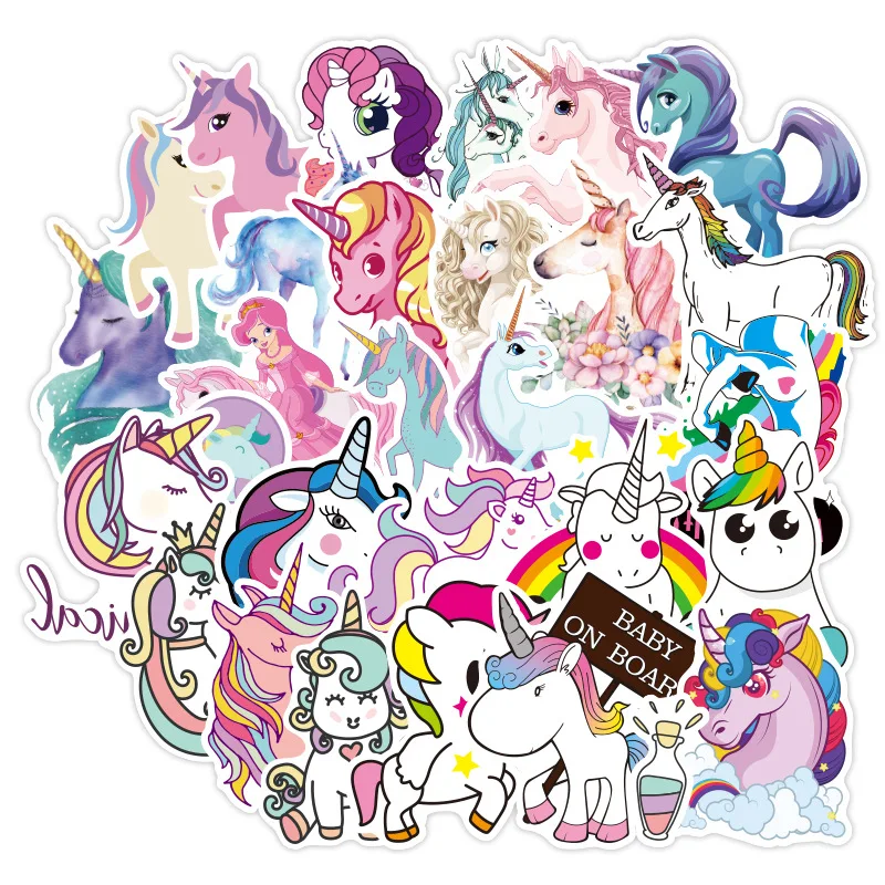 

94pcs Classic Animal Unicorn Waterproof DIY Stickers Skateboard Guitar Suitcase Laptop Motorcycle Graffiti Sticker Kid Toy