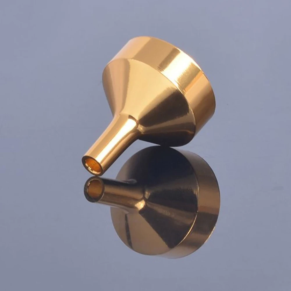 

10 Pieces Mini Metal Funnels For Filling Small Bottles Transferring Liquid Refill Perfume Essential Oil