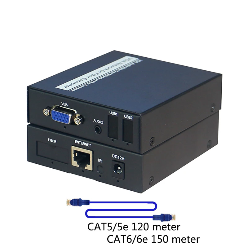 VGA к RJ45 IP/TCP UTP/STP CAT5e/6 удлинитель 120 метра сигнала для DVR/NVR и ПК| |
