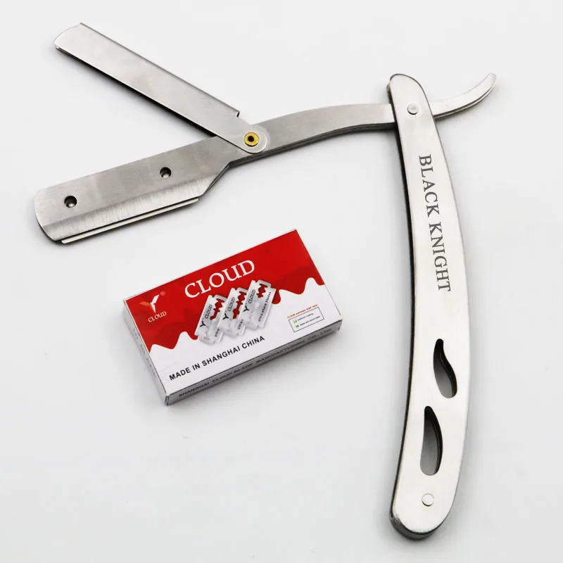 Облако 1 комплект Для мужчин прямые Barber край Бритвы складной бритья Ножи эпиляция