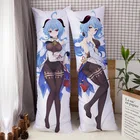 Аниме Dakimakura Game Genshin Impact Ganyu Cosplay Подушка Чехол на все тело обнимающая Подушка Чехол Peachskin длинная наволочка подарок