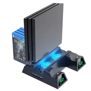 for ps4 dual controller charger console vertical cooling fan stand charging station for sony ps4ps4 slimps4 pro accessories free global shipping
