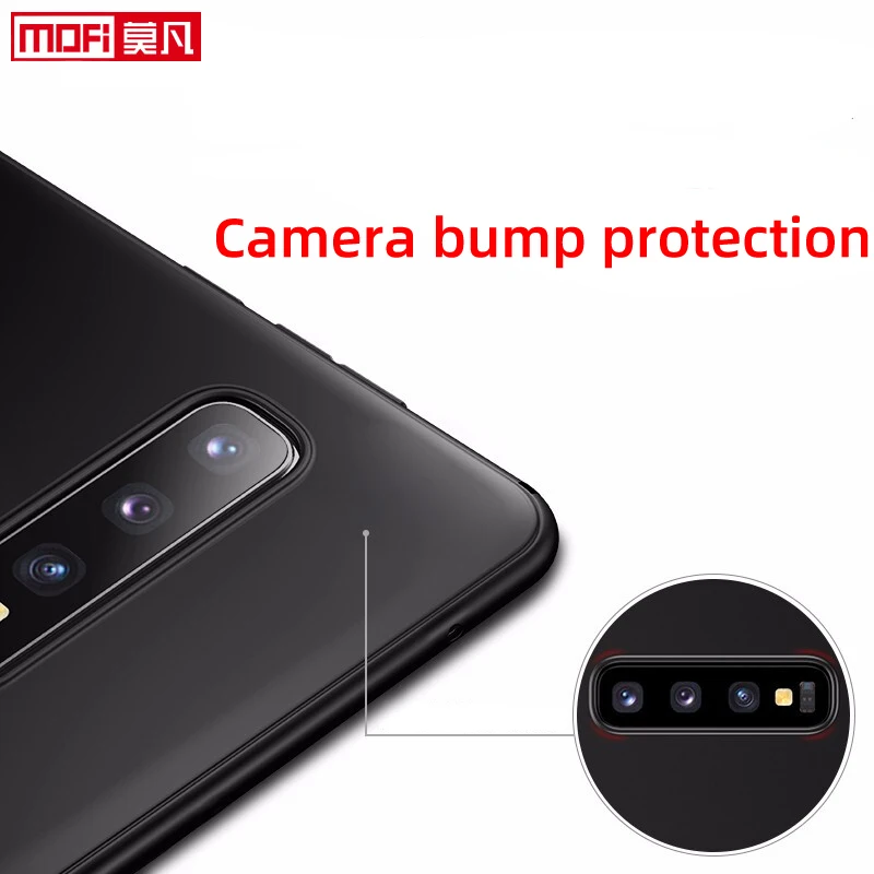 Матовый чехол для samsung s10 plus мягкий силиконовый ультратонкий защитный s10e черный