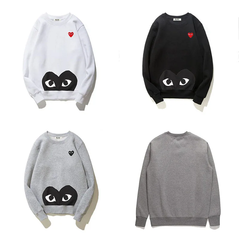 Свитер для родителей и детей осень-зима с мультяшной вышивкой сердечки круглый