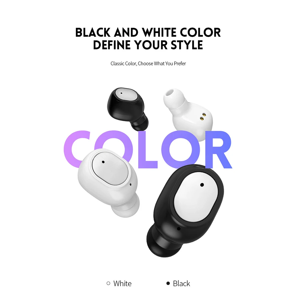 Беспроводные Bluetooth наушники HEYPOD TWS мини музыкальные Hi Fi беспроводная гарнитура с