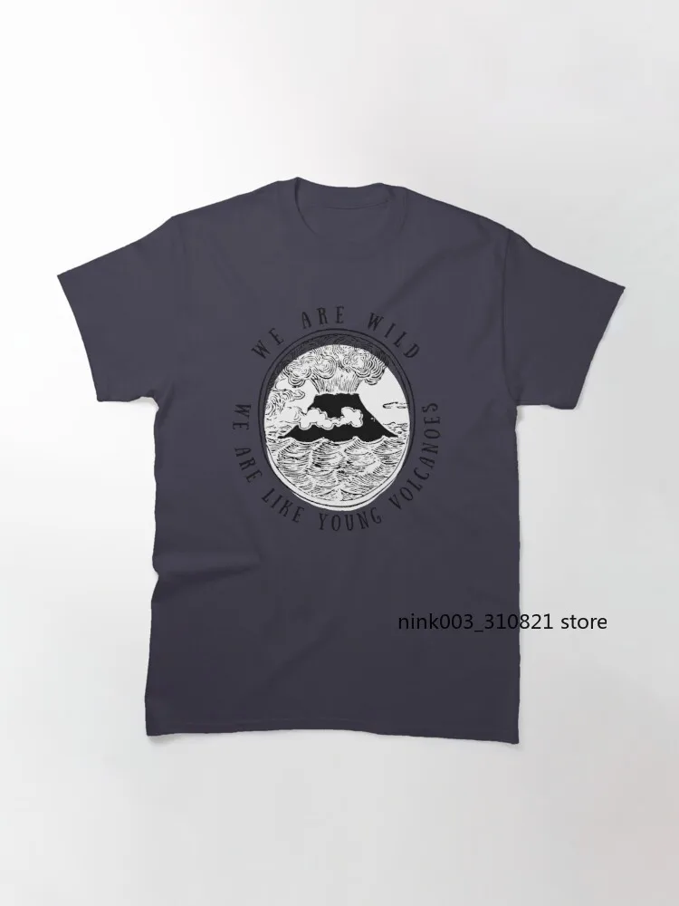 Классическая футболка с изображением вулканов для мальчиков | Мужская одежда