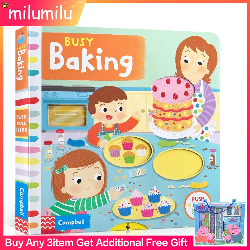 

Busy Baking Board Book Early Childhood Education Books Original English Books