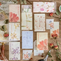 dimi 30 pcs flower grass series material paper journal planner craft paper scrapbooking vintage decorative diy photo albums