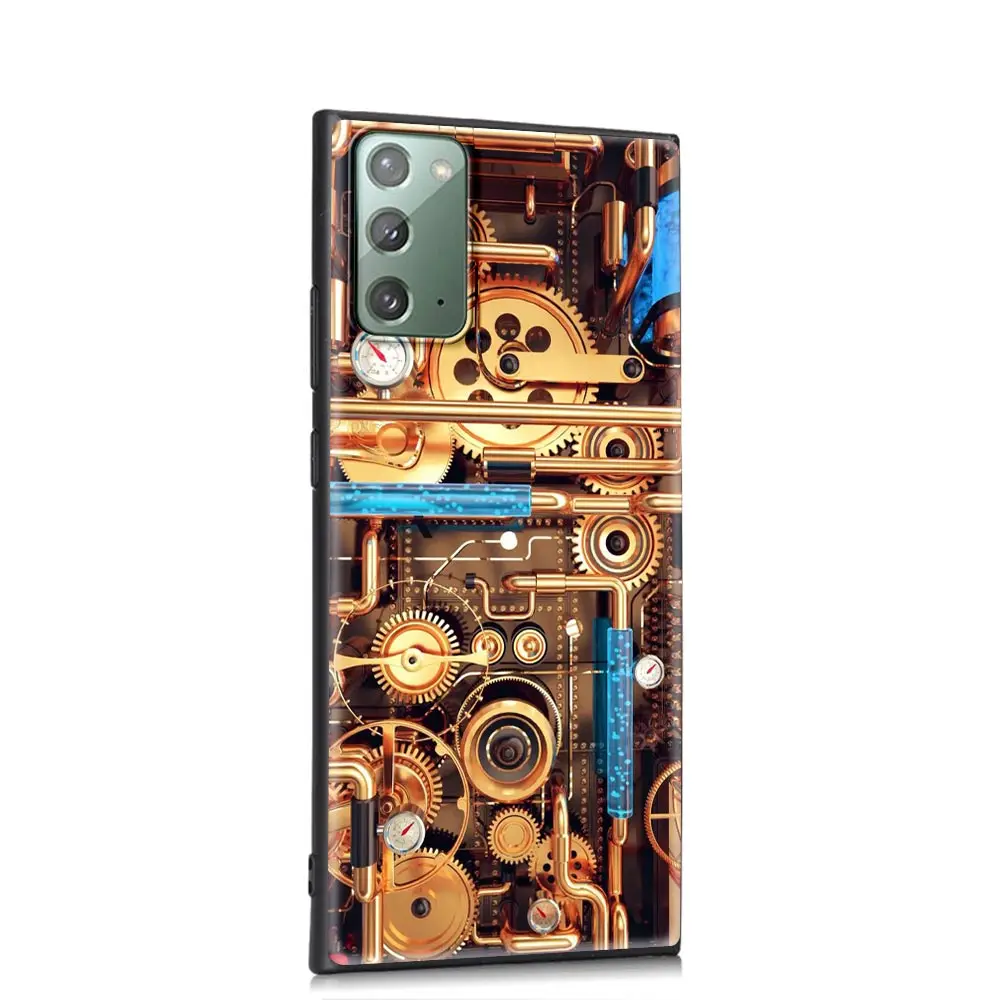 

Circuit Board Soft Phone Accessories Cover for Samsung Galaxy Note 20 Ultra 10 Lite 9 8 Plus 5G Luxury Funda Case Shell