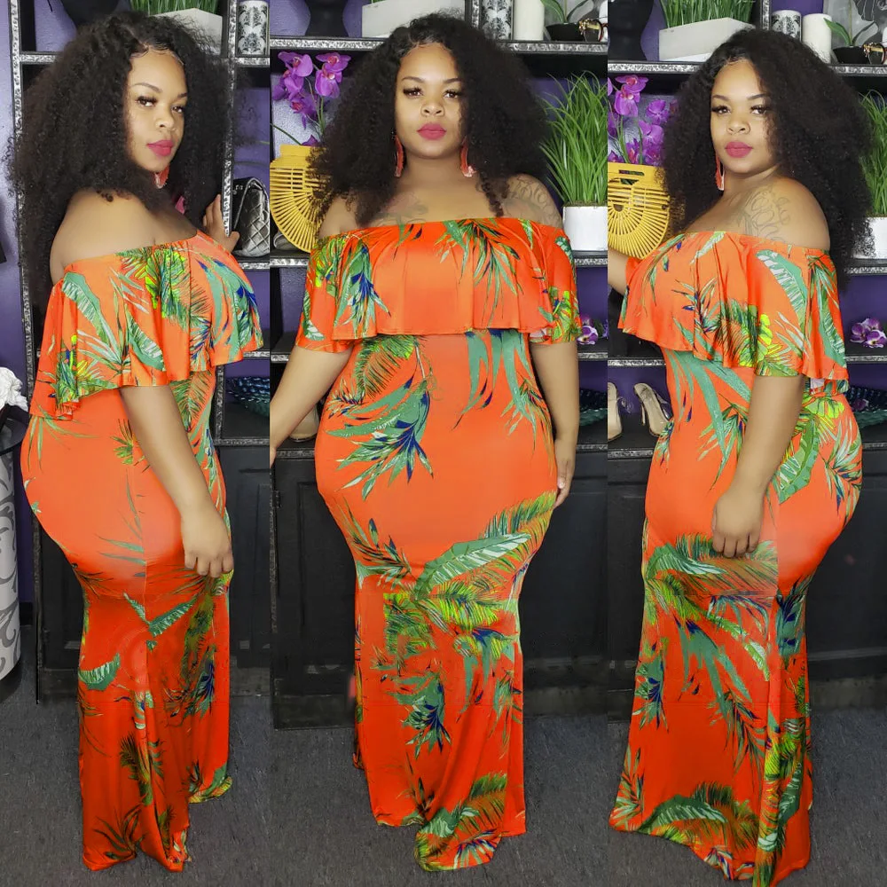 Slash Neck Summer Bohemian Beach Dress Short Sleeve Maxi Women Dresses Comfortable Vestidos Verano 2019 | Женская одежда