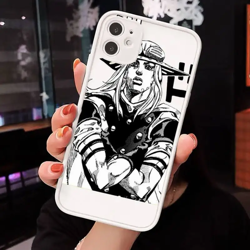 

Anime JoJo Killer Queen Phone Cases Matte For iPhone 12 Mini 11 Pro XR XS Max 7 8 Plus X Hard PC Back Cover