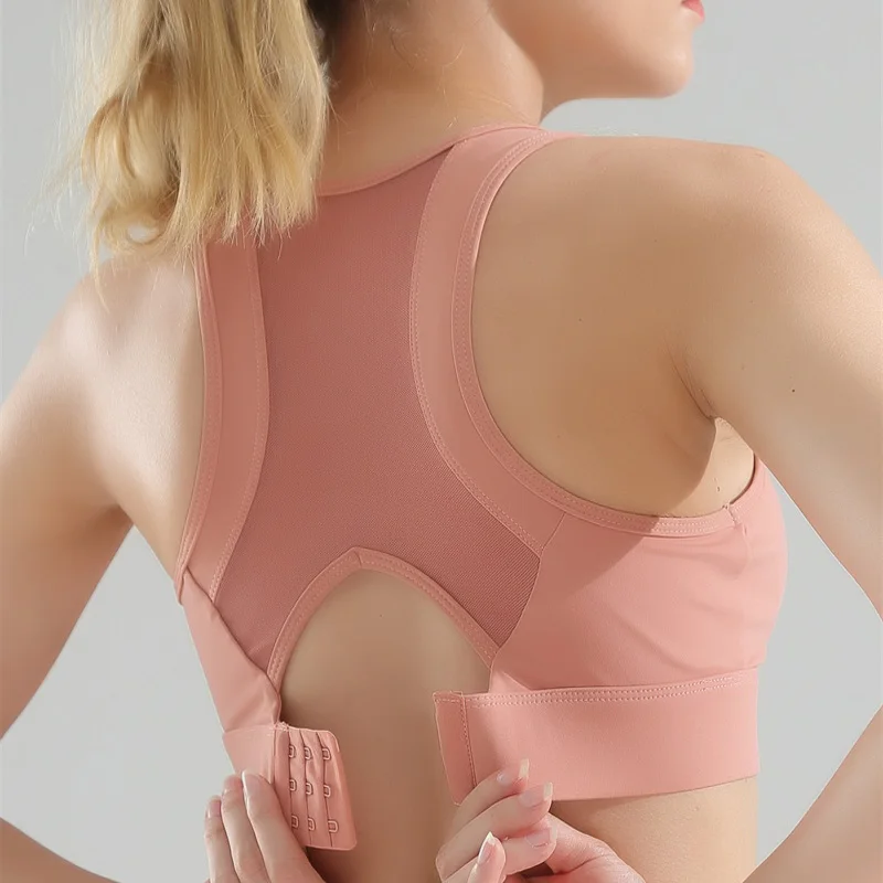 Женский сетчатый бюстгальтер с регулируемой пряжкой в стиле пэчворк спортивные