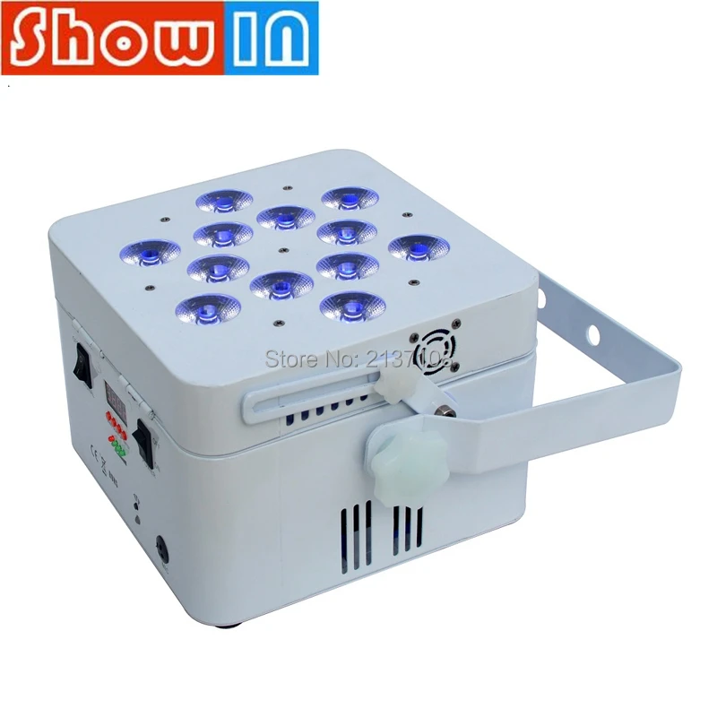 4 шт./лот 12*18 Вт светодиодный промывочный светильник с аккумулятором RGBWAUV