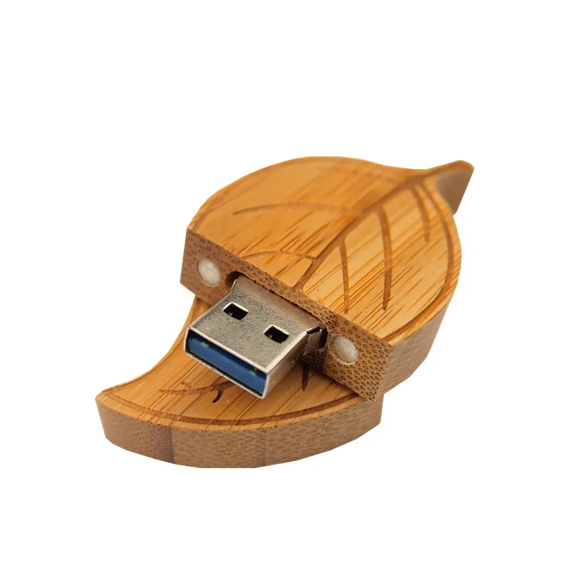 Новый Модный USB 3 0 деревянный Usb флеш-накопитель в форме листа флэш-накопитель 8 ГБ