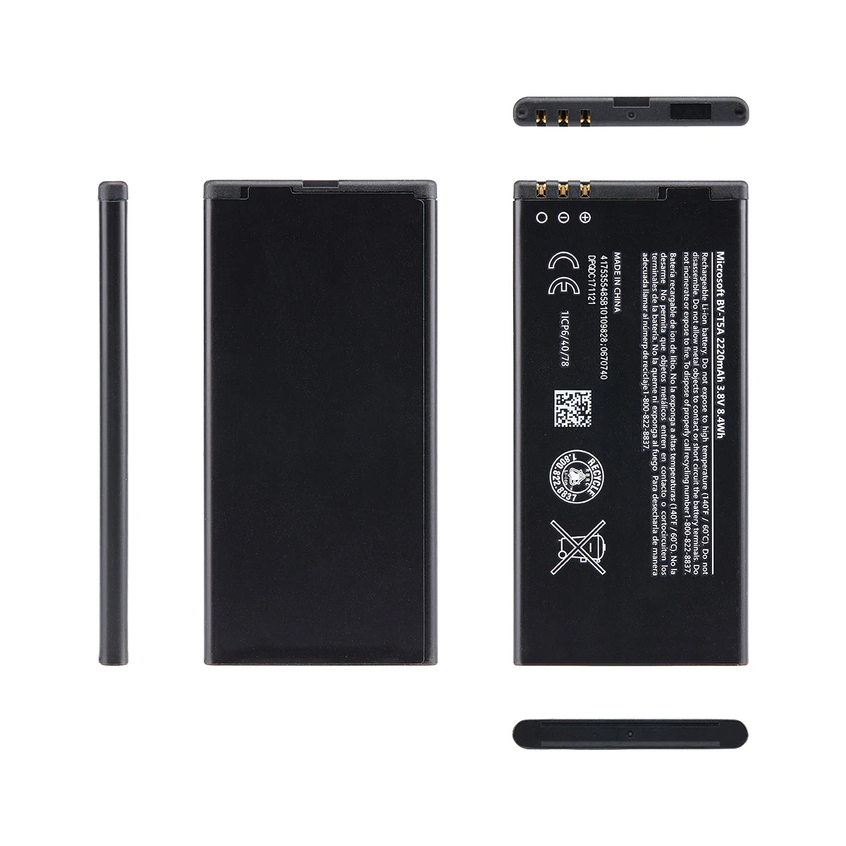 Оригинальная фотобатарея 2220 мАч для Nokia Lumia 550 730 735 738 Superman RM1038 RM1040 BVT5A BV T5A |