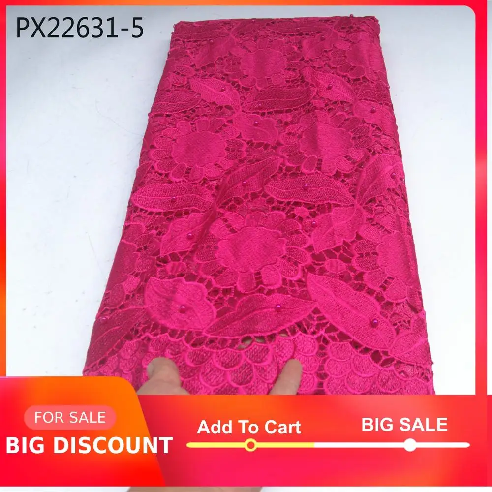 Высокое качество хорошая цена Новое поступление Нигерия хлопок гипюр кружевная