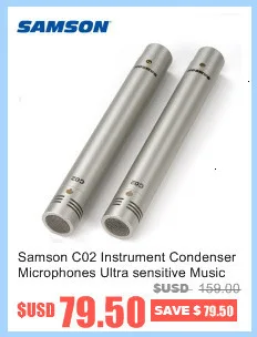 Samson C01u Pro конденсаторный микрофон для мониторинга в реальном времени с студийным монитором наушники Sr950 для вещания музыки записи