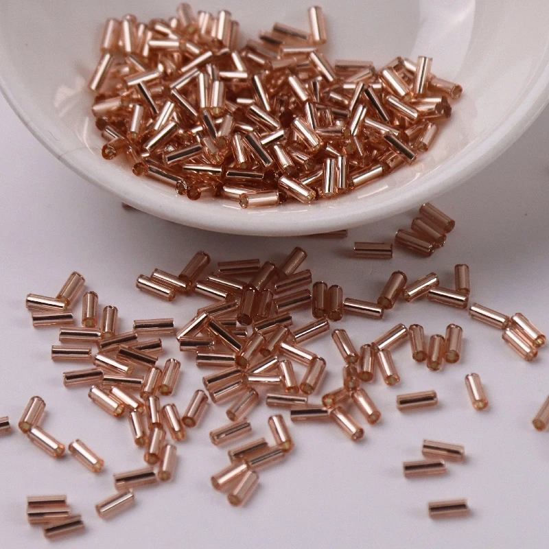 16 Color Wholesale Glass Bugles Beads Tube Multi Size 2mm 4mm 6mm Length Straight Glass Seed Bugle For DIY Jewelry Making 450g
