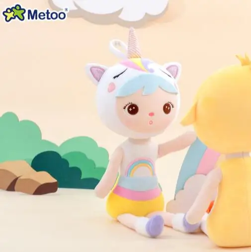 Подлинный Metoo коала плюшевые игрушки кеппель кукла кошка/единорог/лиса и утка срезанные игрушки подарок на день рождения 4 шт./лот