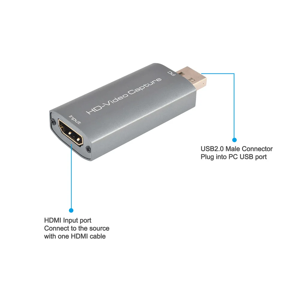 4K@30Hz To 1080P 60HzCapture Card 4K HDMI-compatible USB 2.0 Capturer Video Grabber Live Streaming Box Recording for PS4 XBOX | Компьютеры