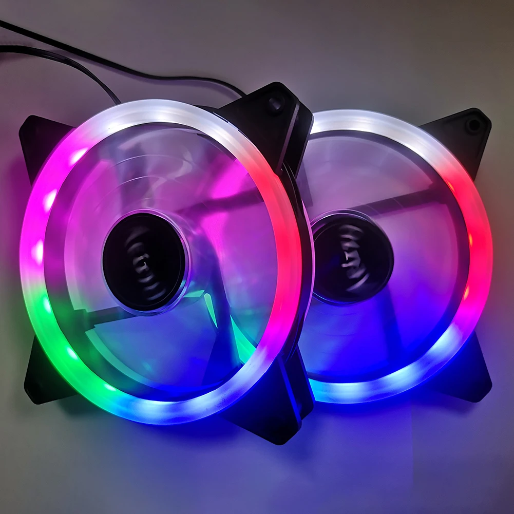 

Кулер для ПК с двойной/одной диафрагмой 120 мм, 4 контакта, 12 В постоянного тока