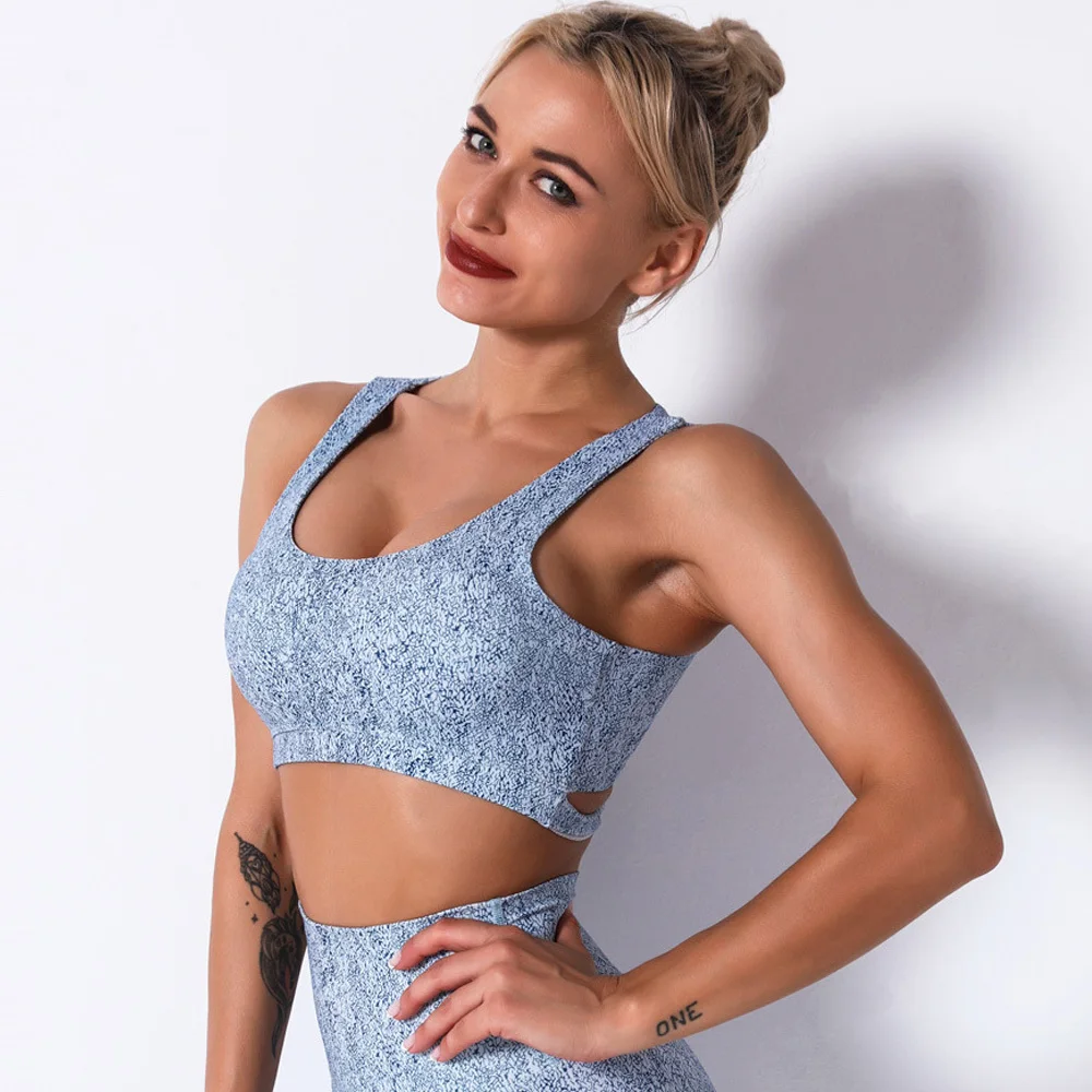 

Women's Sports Bra Yoga Top Women Gym Sports Vest Yoga Bra Athletic Tank Top Women Gym Clothing Seamless Bra Push Up Underwear