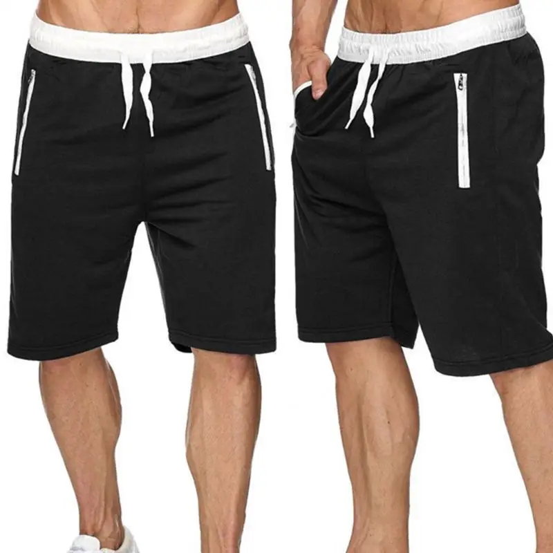 Men Summer Quick Dry Beach Board Shorts Solid Color Drawstring Elastic Waist Swim Trunks Casual Workout with Pocket | Мужская одежда