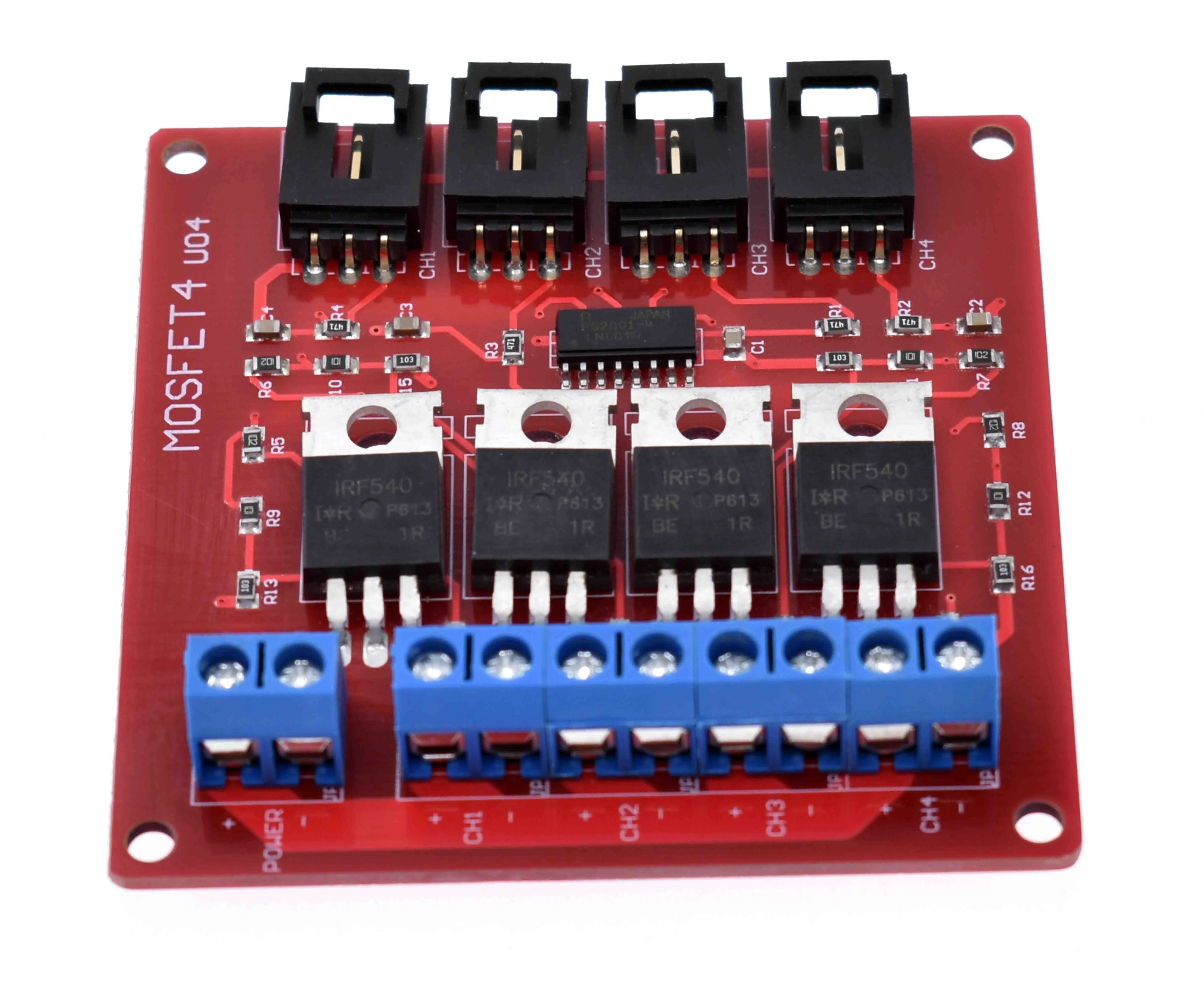Четырехканальная 4 канальная Кнопка MOSFET IRF540 V4.0 + модуль переключателя