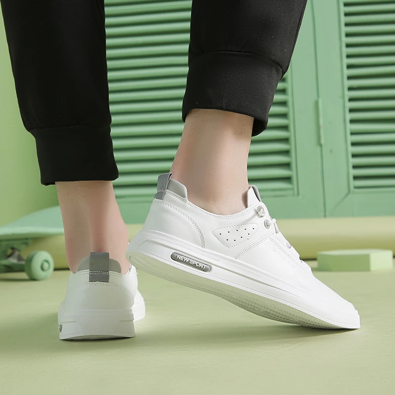 

Trendy casual men's sneakers, super fire small white shoes