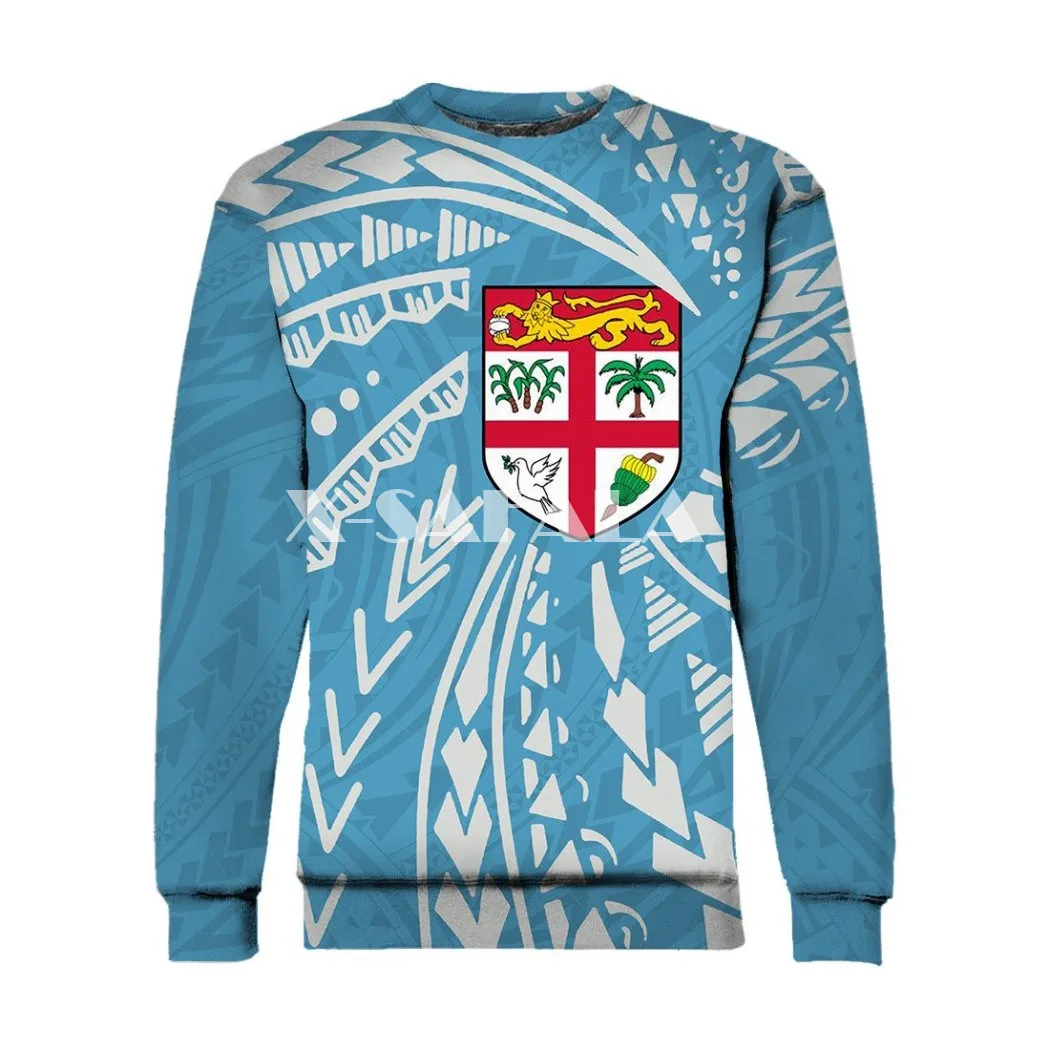 

Fiji Flag Swirling Style Polynesian 3D Print XS-7XL Hoodie Man Women Harajuku Outwear Zipper Pullover Sweatshirt Unisex-3