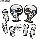 Нашивки ZOTOONE с вышивкой сделай сам в Стиле НЛО, инопланетянин, Ракета, странные дела, железные нашивки для одежды, аппликация сделай сам