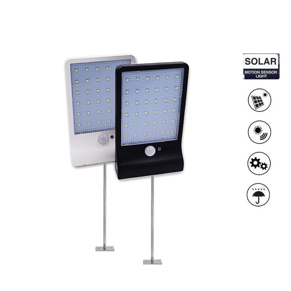 Металлические полюсы цветные регулируемые солнечные огни датчик движения три