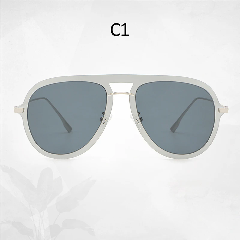 New Vintage Rimless Pilot Sunglasses Women Men Retro Fashion Sun Glasses Trendy Lady Luxury Brand Eyewear Men Silver Gray Shades