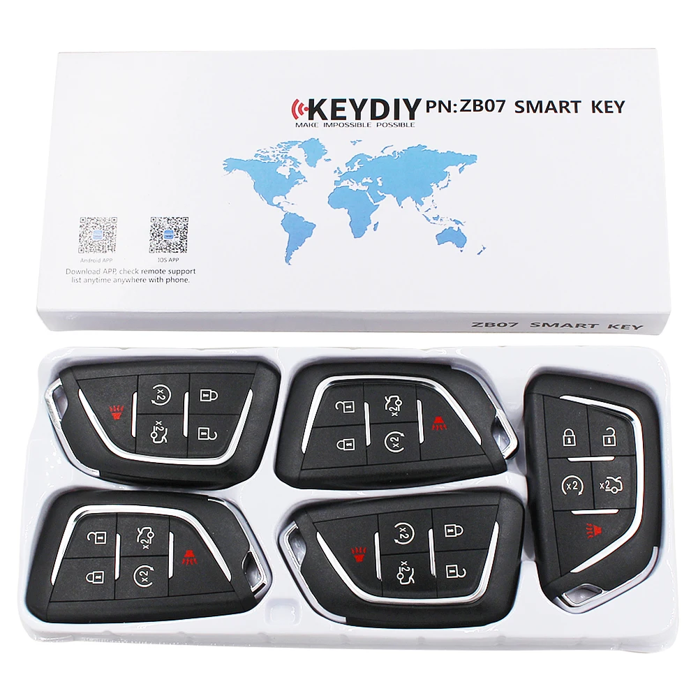 KEYDIY 5 кнопок Универсальный KD умный ключ ZB07 Автомобильный Удаленная Замена для X2