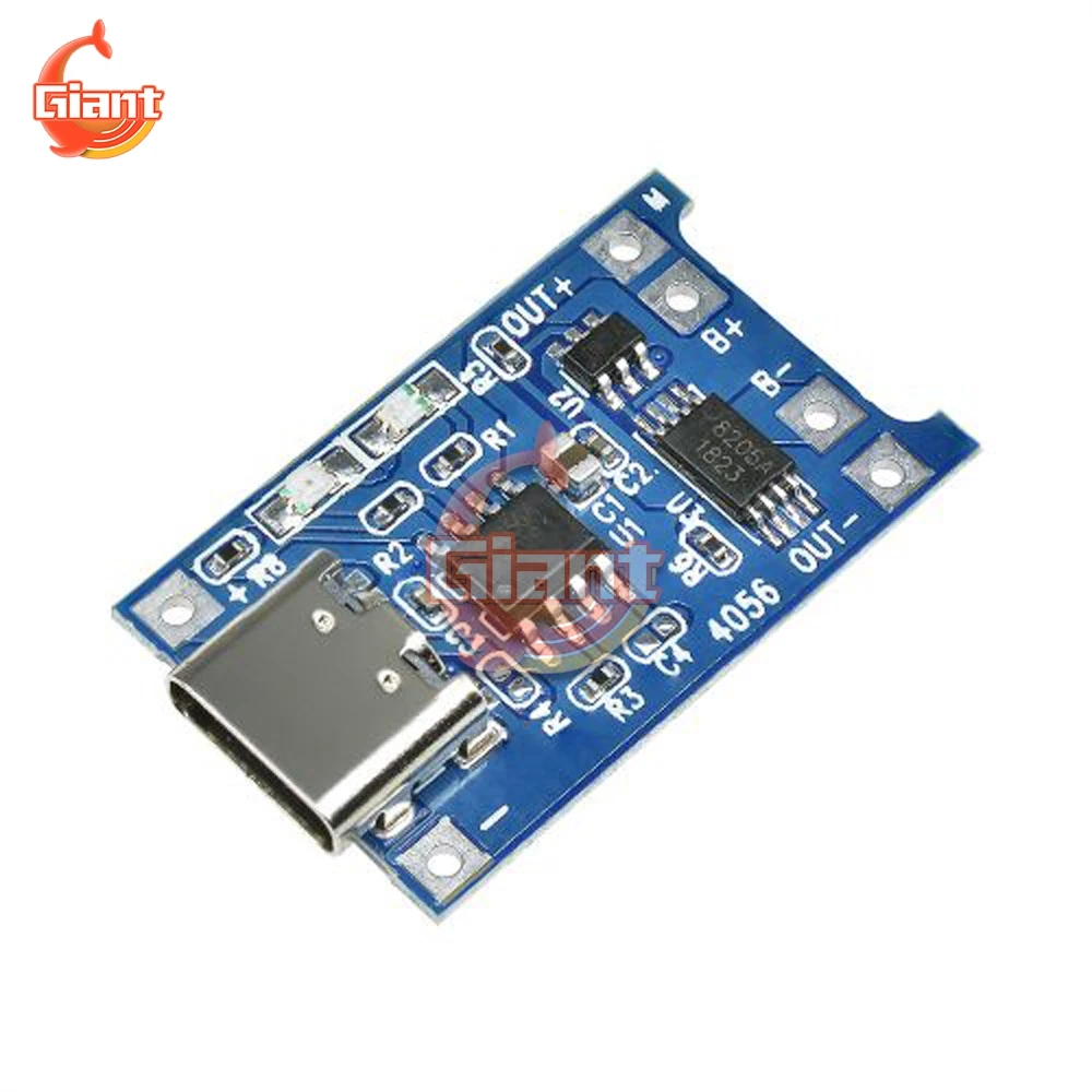 Type-c/Micro/Mini USB 5V 1A 18650 TC4056A литиевая батарея зарядное устройство модуль с защитой