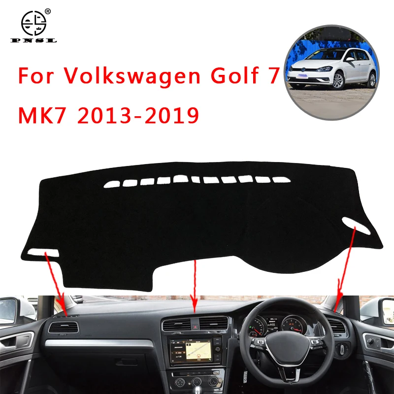 PNSL Car Dashboard Cover Dash Mat Pad Carpet For Volkswagen Golf 7 MK7 2013~2019 Sun block anti - slip uv keep wa | Автомобили и