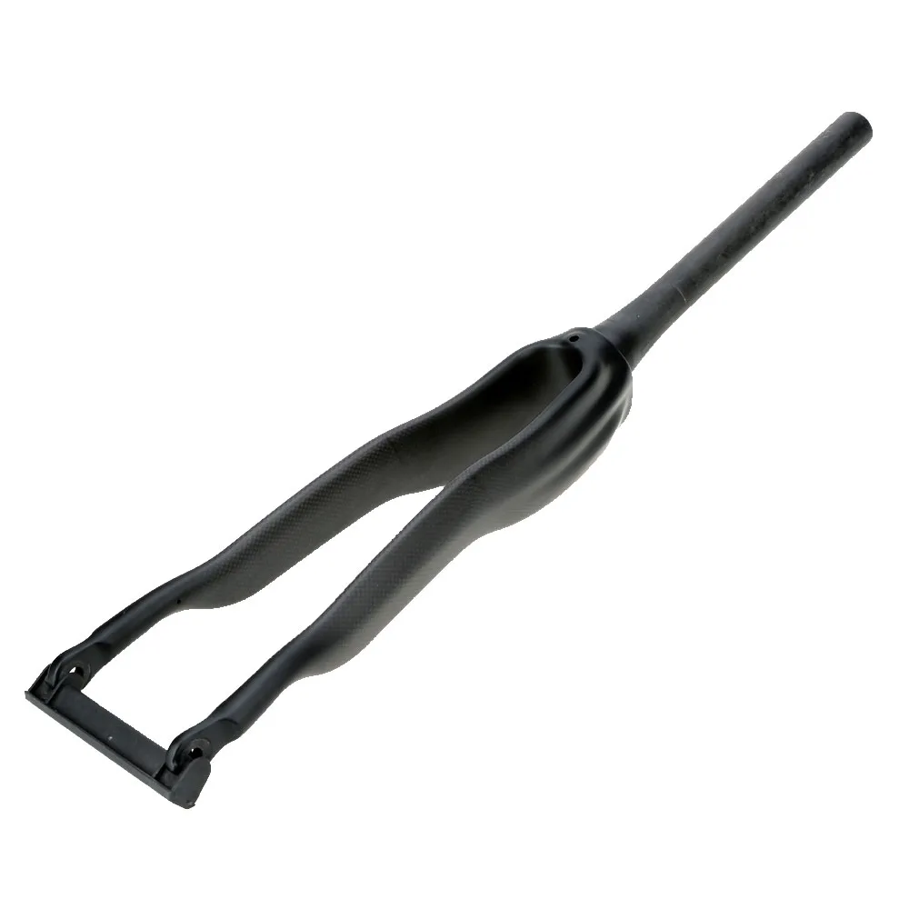 

1-1/8"+1-1/2" Full Carbon Fiber Matte Bicycle Front Tapered Fork for 700C Wheel Bikes