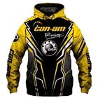 Новинка 2021, мужская толстовка с логотипом BRP Can-am, толстовка с капюшоном на молнии с 3d-цифровым принтом, уличная спортивная толстовка в стиле хип-хоп, уличная одежда в стиле Харадзюку