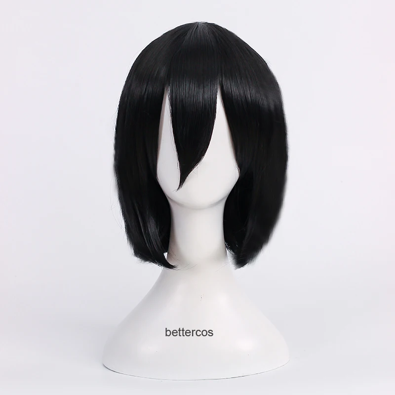 Парик для косплея из атаки на Титанов термостойкий синтетический с короткими