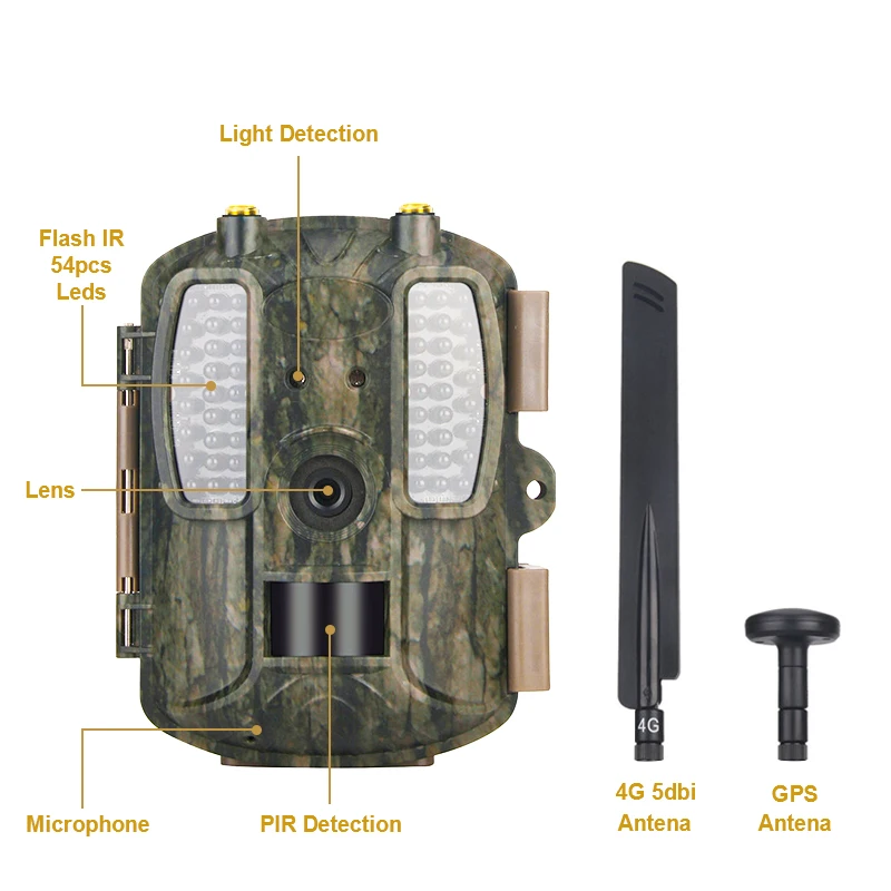 BL480L-P 4G охоты камеры с GPS 4 аппарат не привязан к оператору сотовой связи дикой
