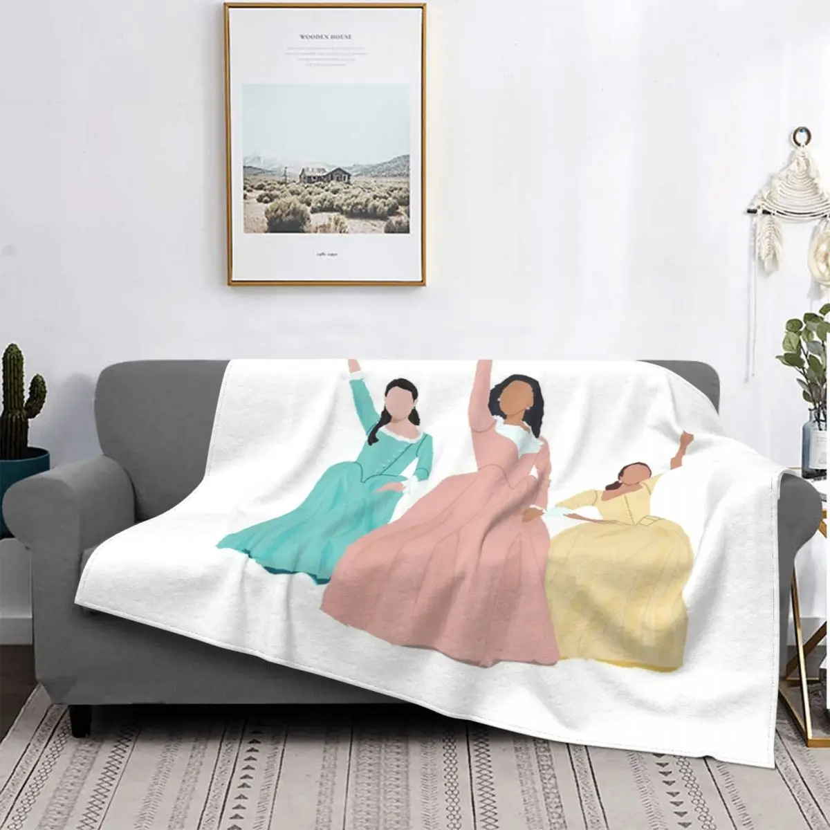 

Schuyler Sisters-Manta a cuadros para cama, manta de playa, manta de verano