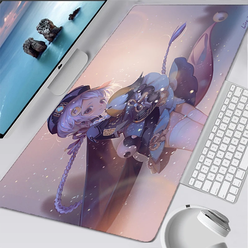 

Large Mouse pad 900x400 gaming accessories computer keyboard gamer Designed specifically fHot Kawaii Genshin Impact mousepad