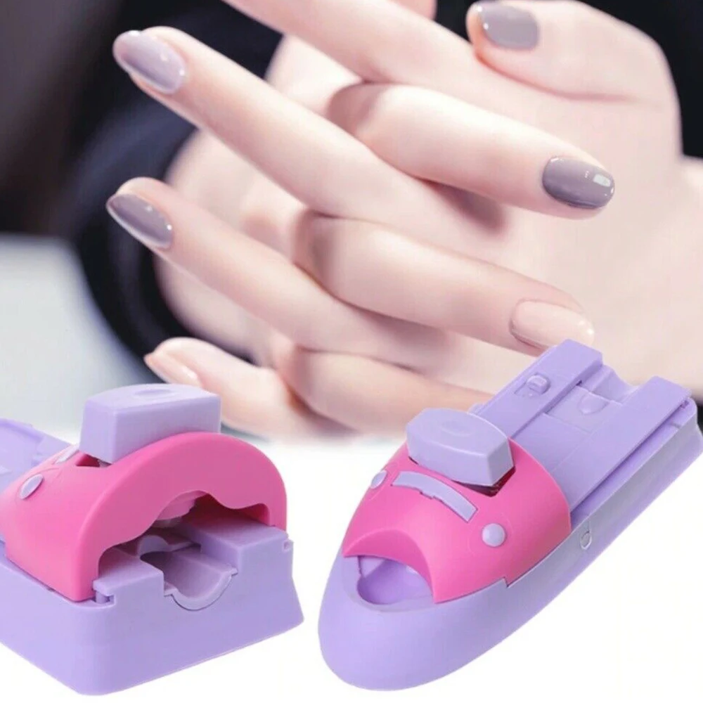 Новый набор пластиковых печатных машин для дизайна ногтей 1 * печатная машина + 6