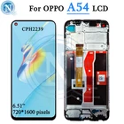 6,51 дюймов для Oppo A54 CPH2239 фотографический экран с цифровым преобразователем в сборе детали для телефона Pantalla для OPPO A54 LCD