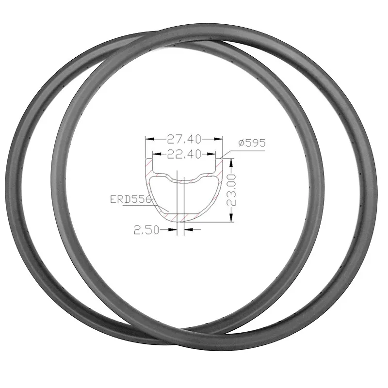 Graphene 27.5er carbon MTB rims XC 27.4X23mm Asymmetry tubeless Mountain bike wheel clincher Bike | Спорт и развлечения